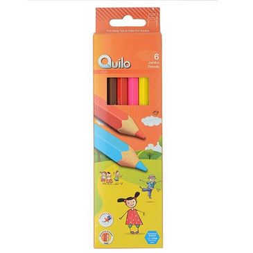 مداد رنگی 6 رنگ جامبو کوئیلو